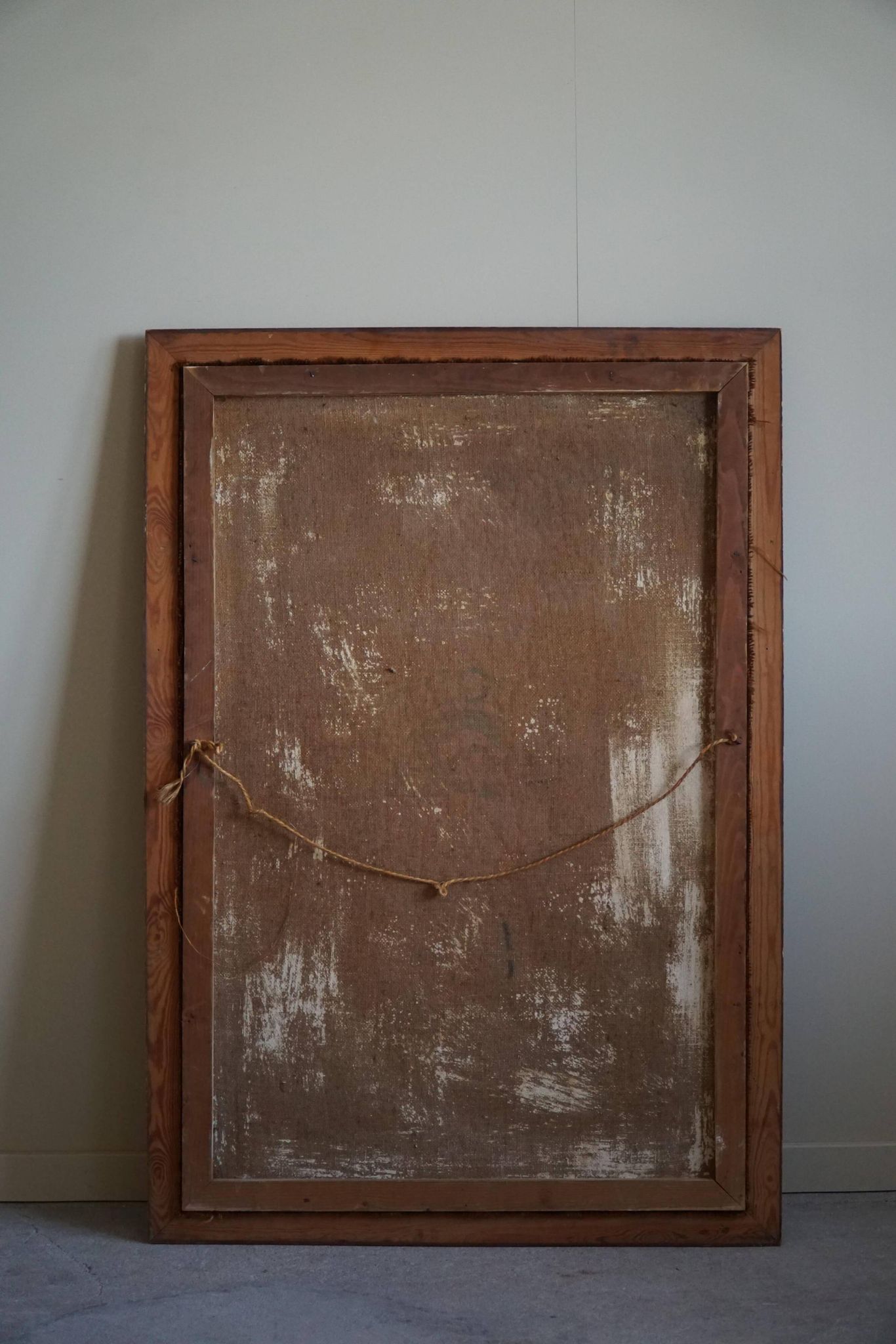 Large oil painting on canvas, unknown Danish artist, late 1800s.