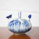 Chevrette pitcher in enamelled terracotta, terracotta gargoulette, folk art pottery, decoration