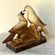 Sculpture céramique Art Deco oiseaux Charles Lemanceau