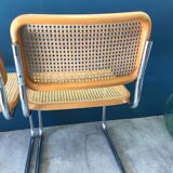 Pair of chairs B32 Marcel Breuer edition Gavina