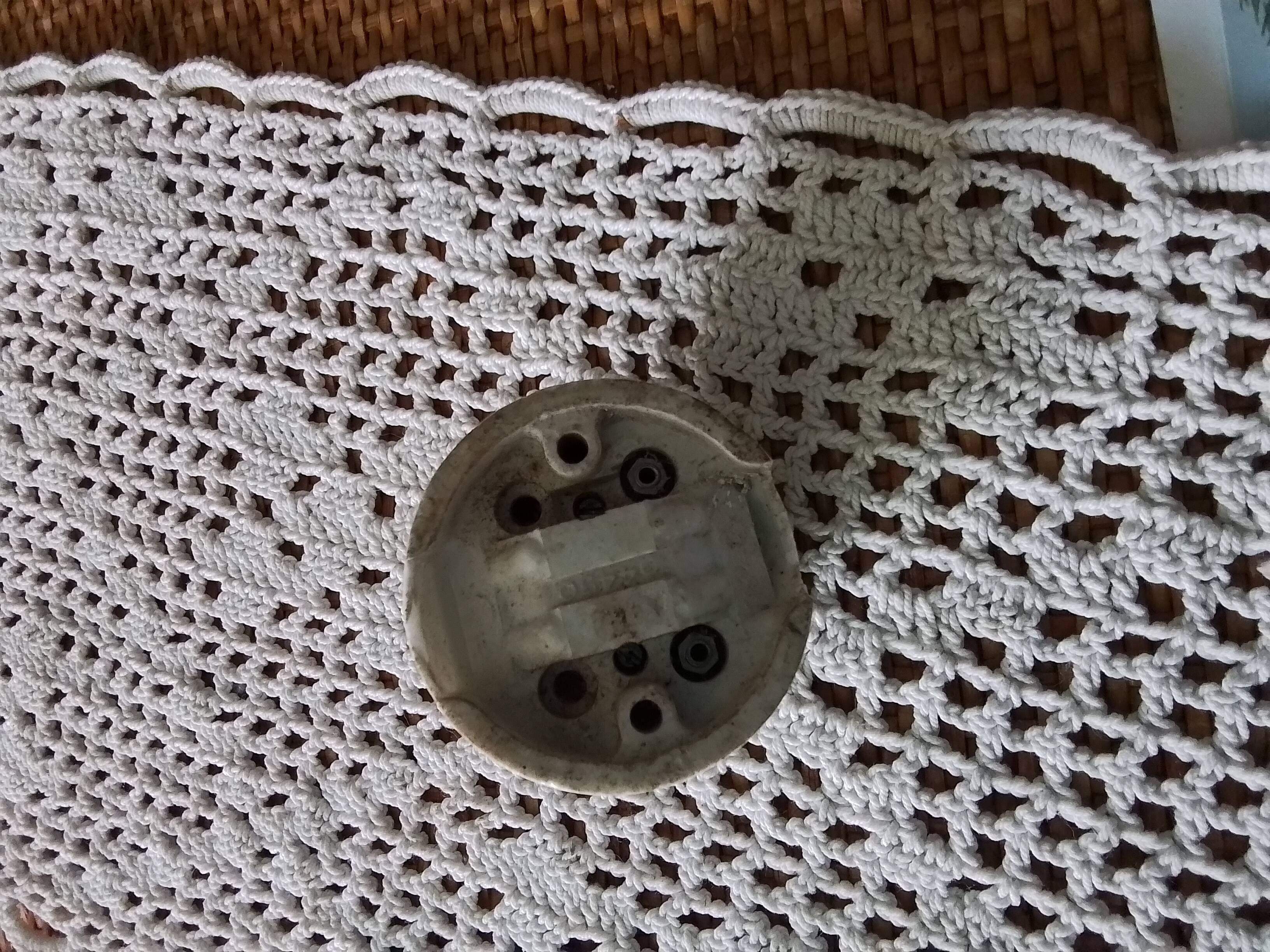 Old porcelain and brass switch