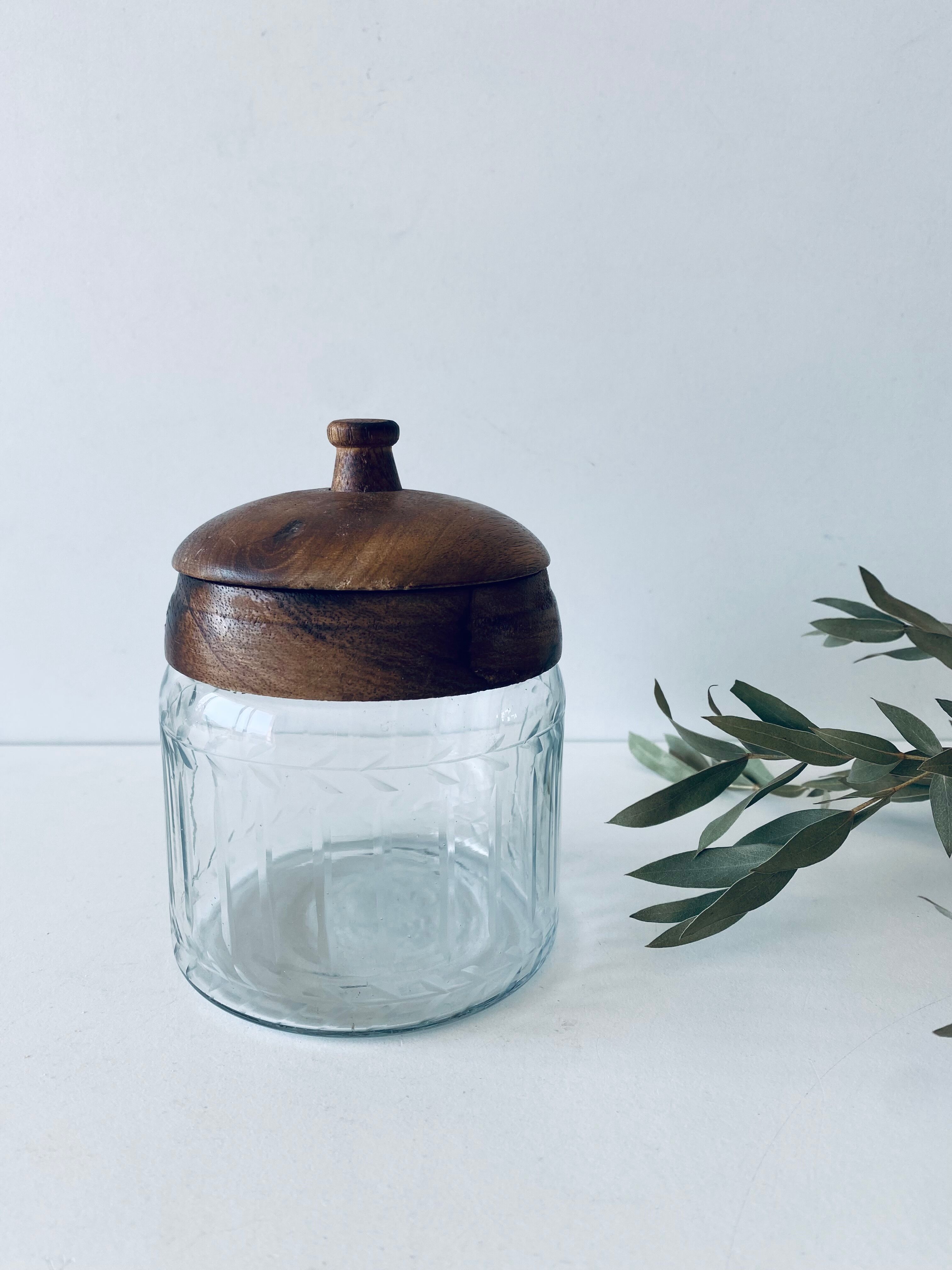 Old glass and wood candy maker
