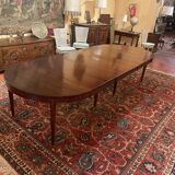 Extendable Louis XVI style mahogany dining table from the Directoire period