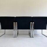 Mid Century Black Leather Modular Sofa by Gjerløv-Knudsen & Lind, Cado, Denmark, c.1960