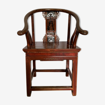 Chinese red laqué chair