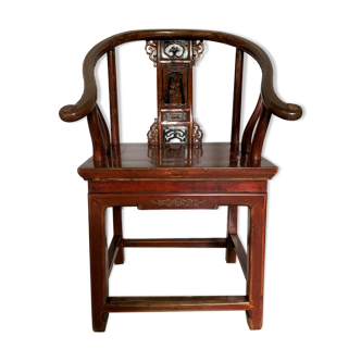 Chinese red laqué chair