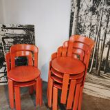 Set of 6 rey chairs by bruno rey for kusch and co