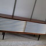 Vintage walnut wooden sideboard, 1960s, colour