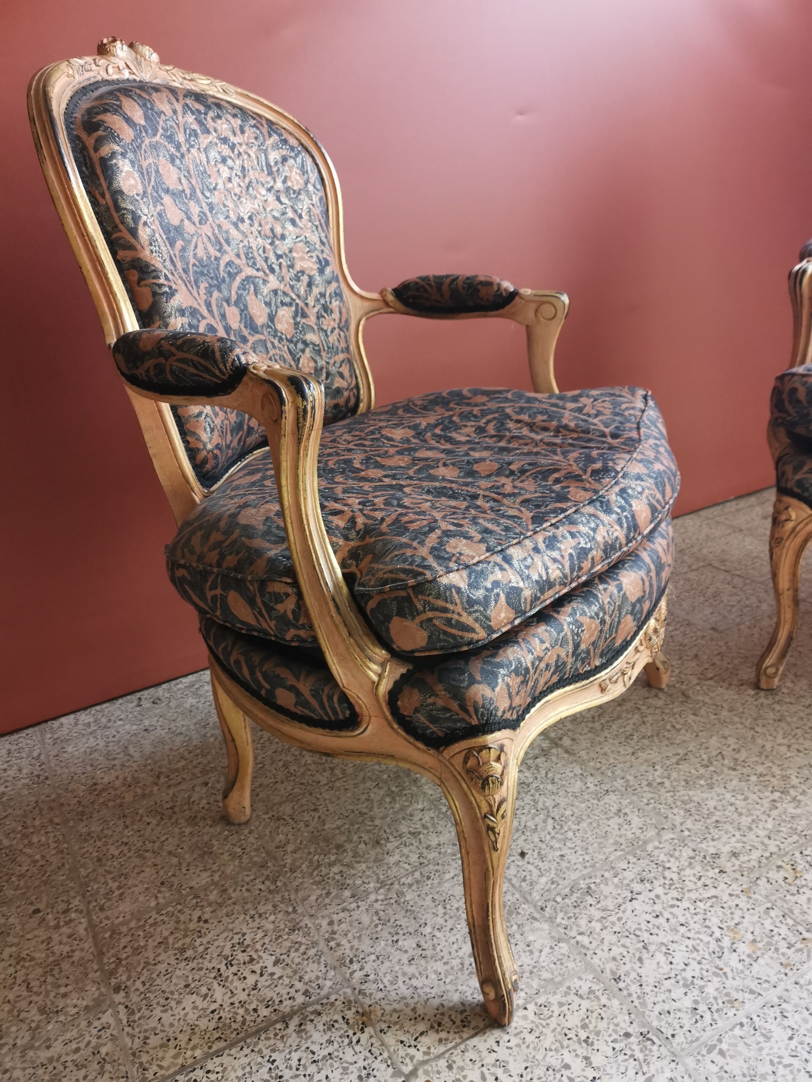 Pair of Louis XV armchairs