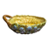 Small basket dish in Sarreguemines slipware Glycine 4771 vintage