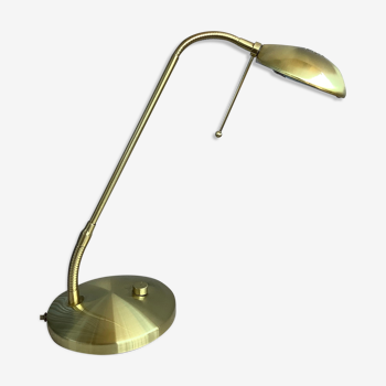 Flexible brass desk lamp