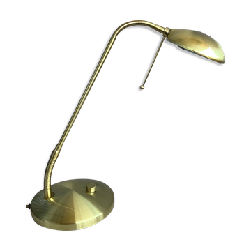 Flexible brass desk lamp