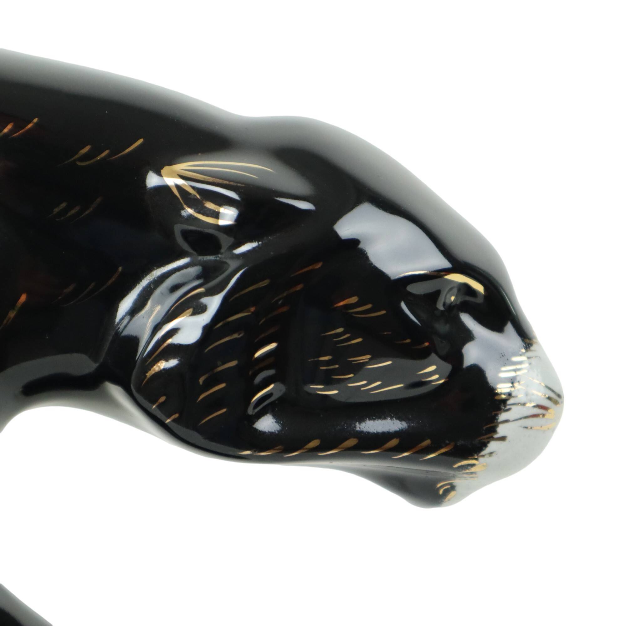 Art Deco Style Panther Ceramics Hubert Bequet Quaregnon