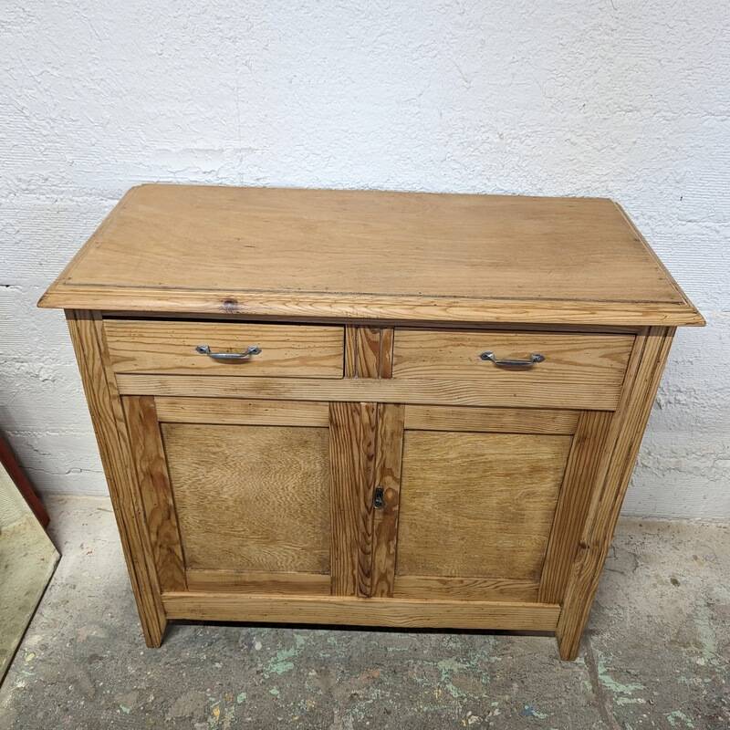 Parisian sideboard in raw wood