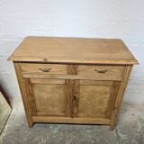 Parisian sideboard in raw wood