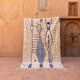 Azilal rug made of pure natural wool, handwoven, traditional, 150/250 cm.