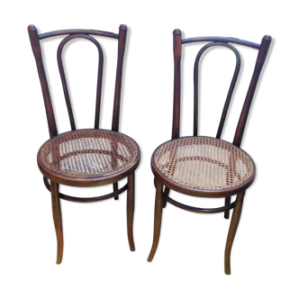 Pair of Fischel bistro chairs 1920/40