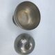 Old silver metal ice bucket Apple vintage