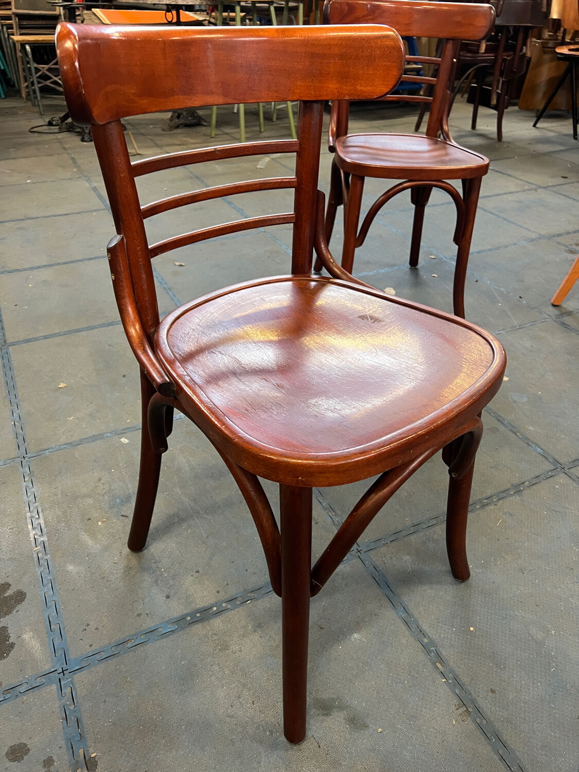 Pair of bistro chairs