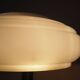 Danish desk lamp 1960s with decorative ribbed shade, brown metal