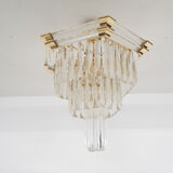 Small chandelier attrb to Bakalowits and Sohne, Austria 1980's