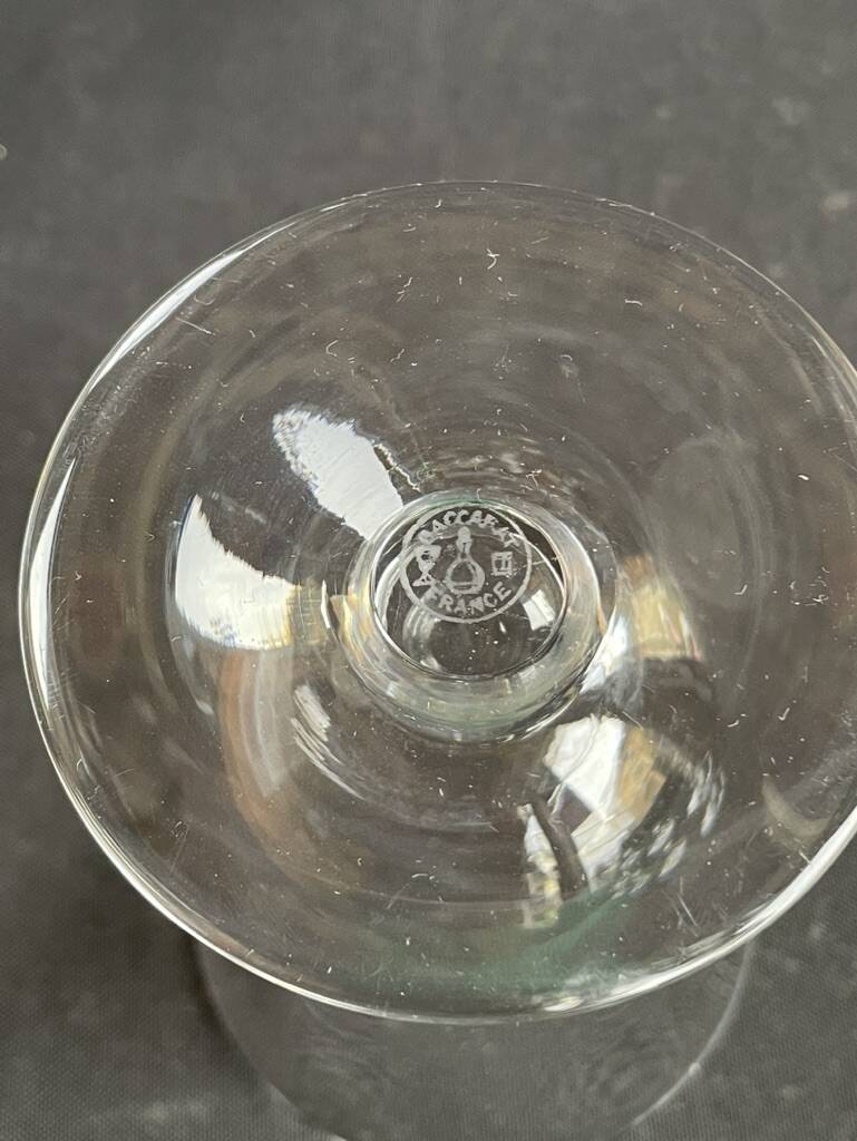 6 Baccarat water glasses Meurcie service – Art Deco