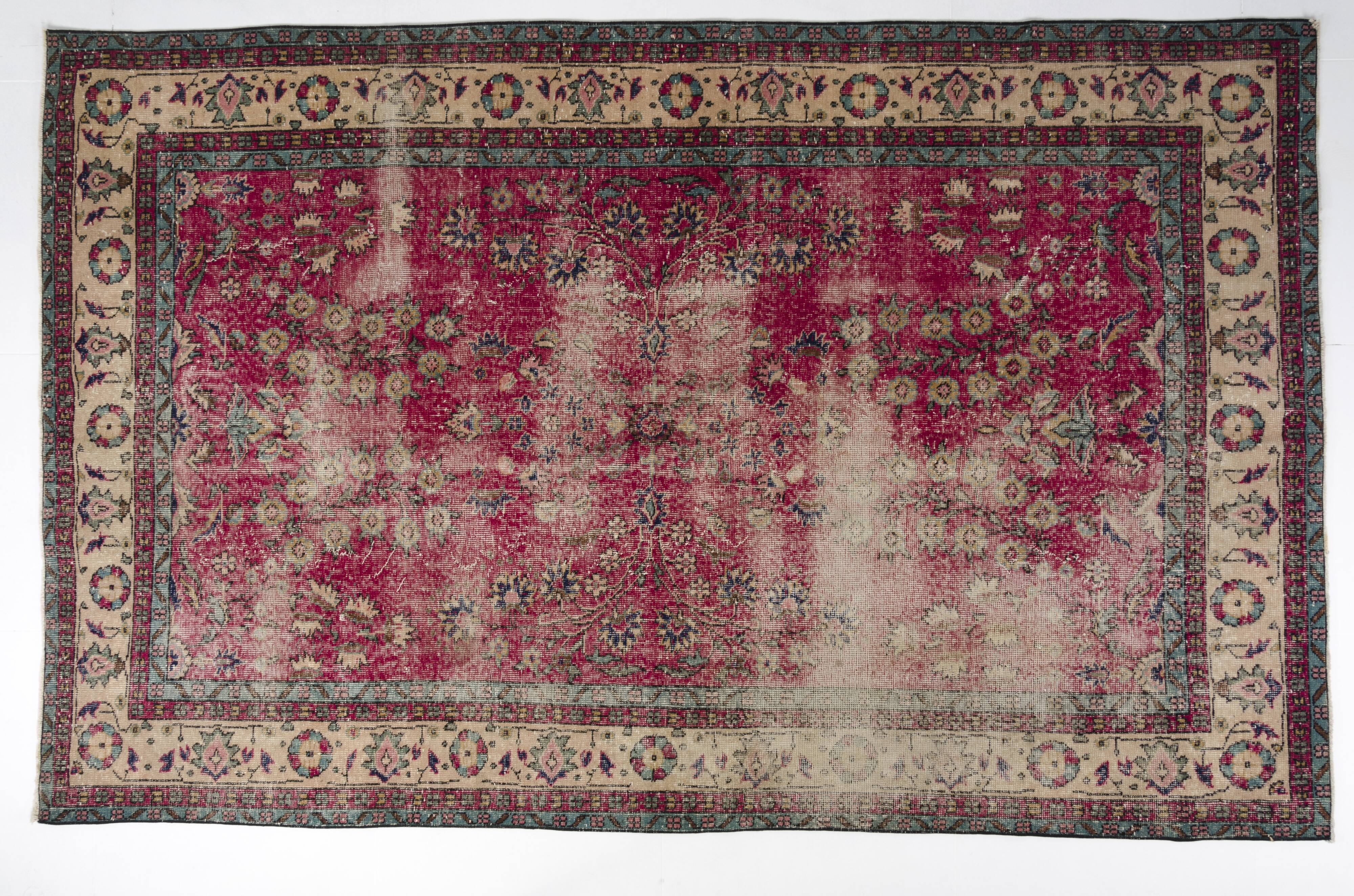 Turkish Floor Vintage Rug  sku-2017