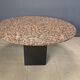 Table ronde en granit vintage, années 1970