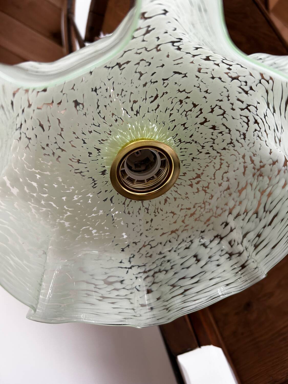 Suspension opaline vintage