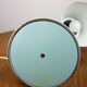 Adjustable Desk Lamp in Blue Painted Metal and Chrome-Plated Spiral Arm, 1970s