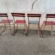 Set of 4 advertising bistro chairs