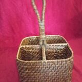 Wicker bottle holder