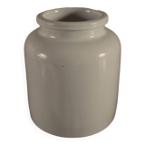 Vintage mustard pot in glazed stoneware