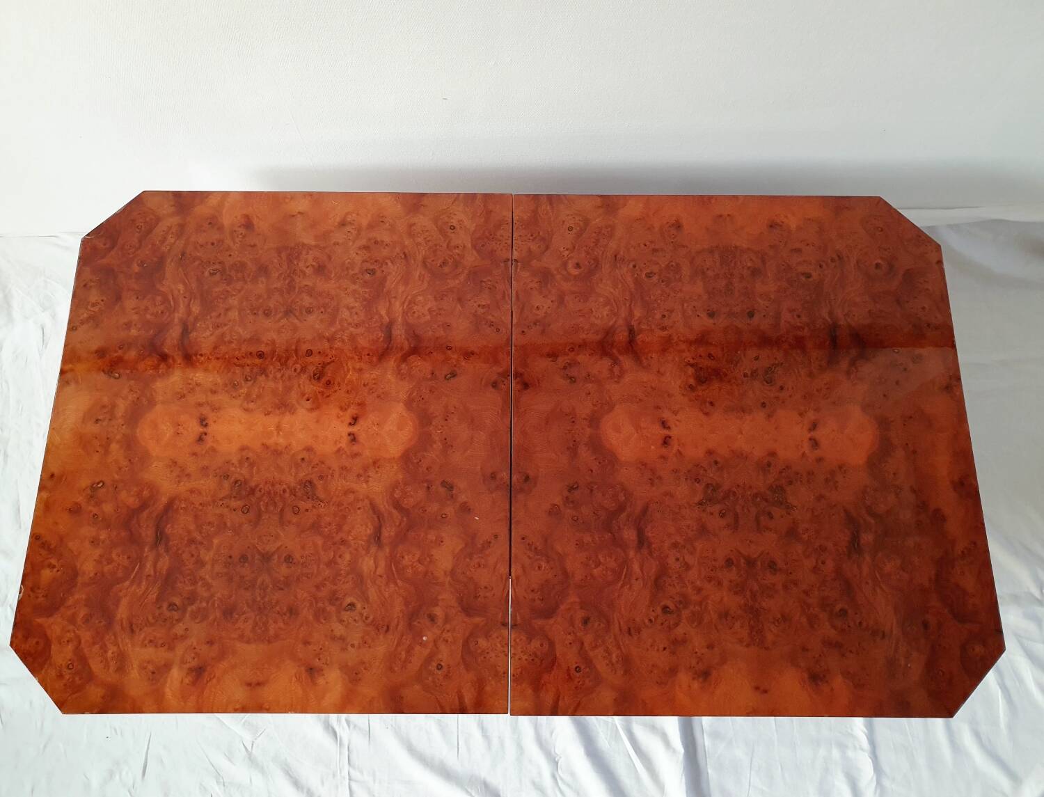 Elm burl coffee table, 70s