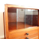 Small metier furniture chest of drawers with display case