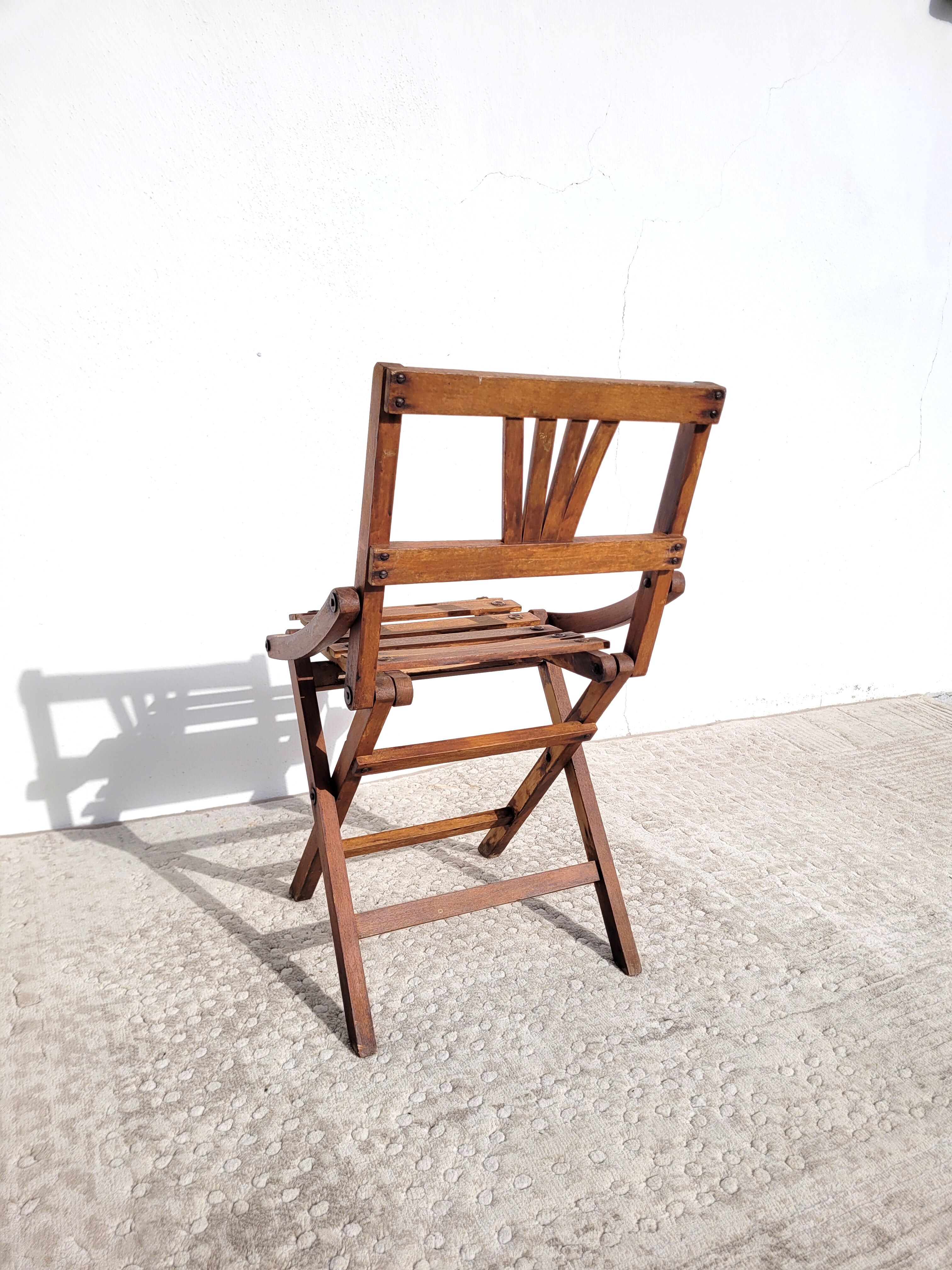 Folding wooden children's chair 1940