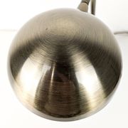 Vintage Lampe de table laiton Col de cygne Lampe de chevet Or Brossé réglable Rétro Mid Century Lamp