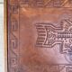 1960 Angel Pazmino leather bedside table