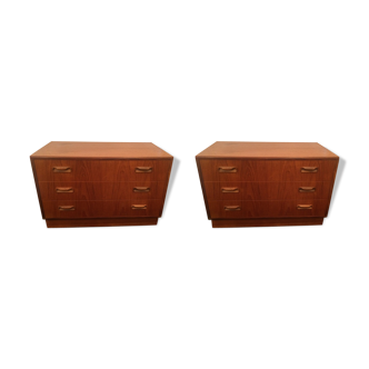 Pair of dressers low g-plan teak