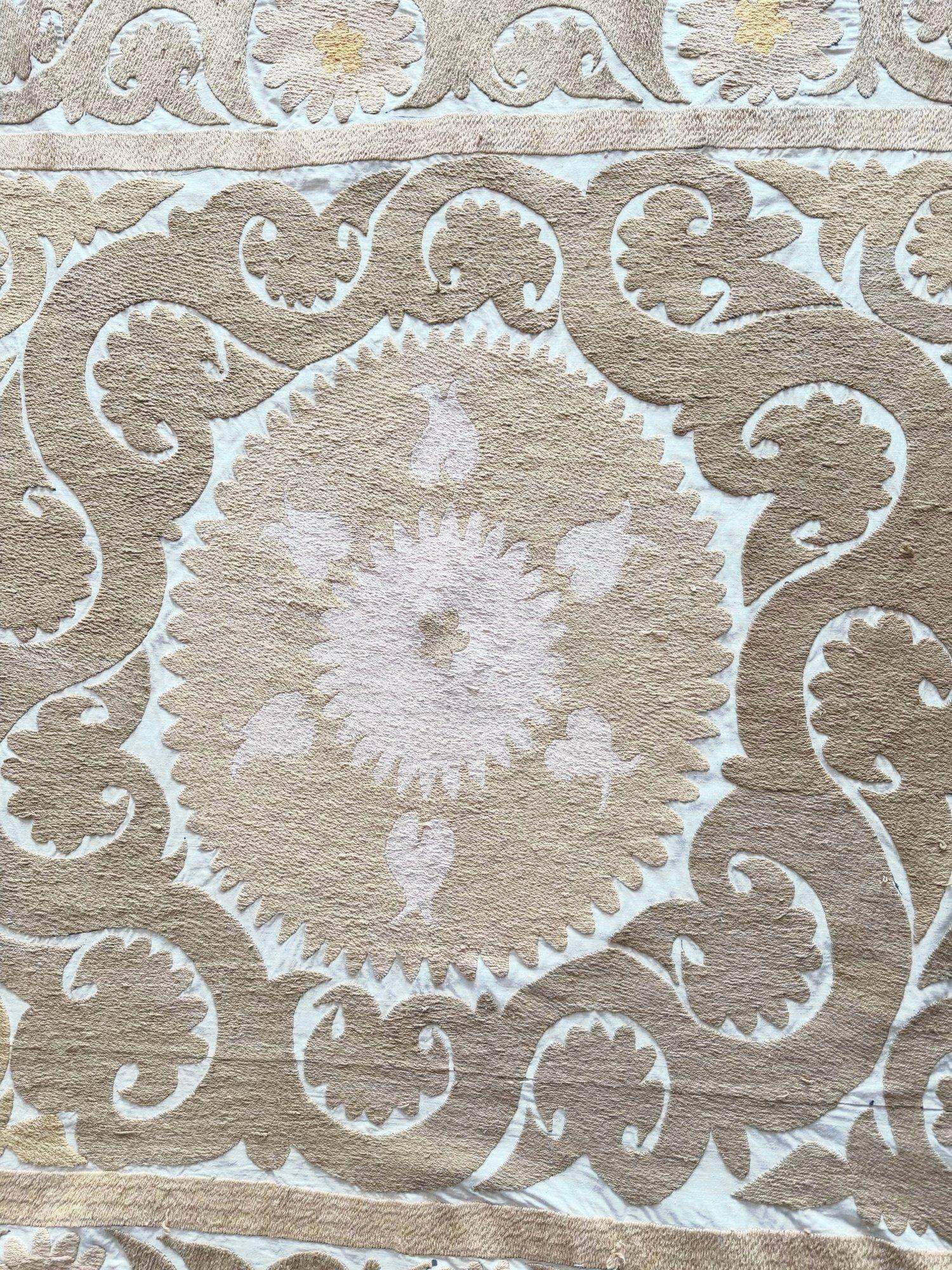 Vintage hand-embroidered tablecloth 123x144 cm