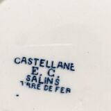 6 flat plates Terre de Fer mismatched