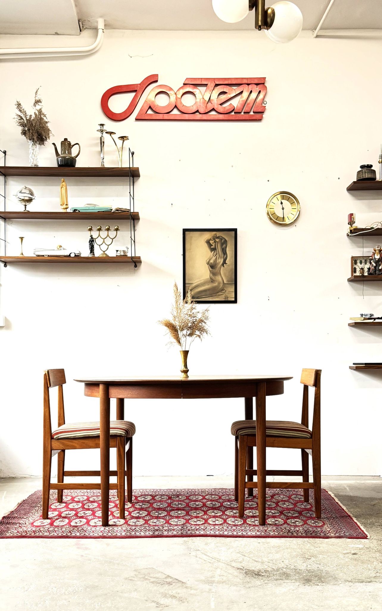 Extendable Teak Table, Denmark 1960s/1970s, Mid-Century, Vintage