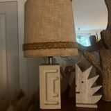 Lampe en pierre vintage