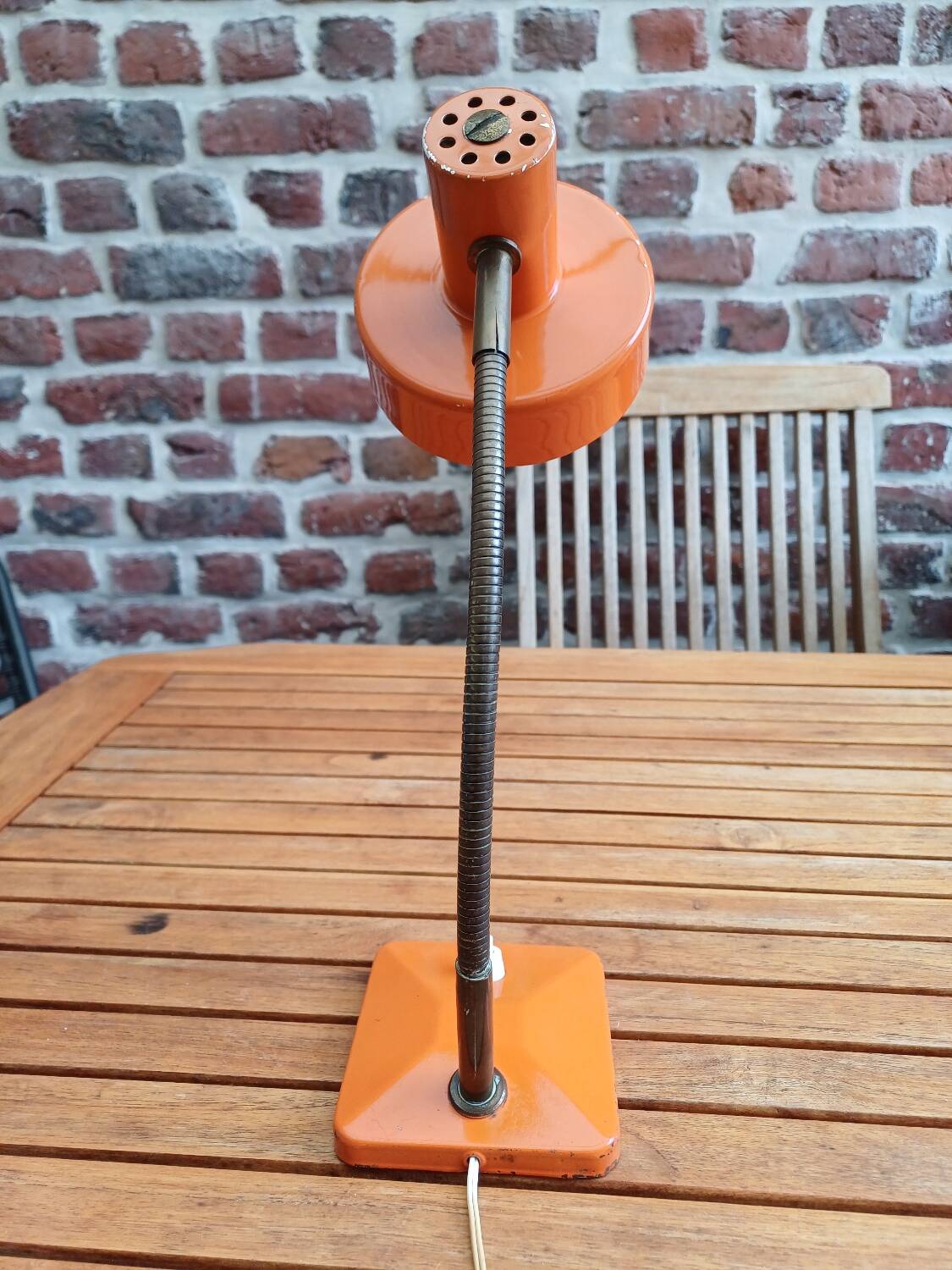 70's orange desk lamp