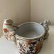 Antique Imari planter with zoomorphic dog decoration, 19th century.