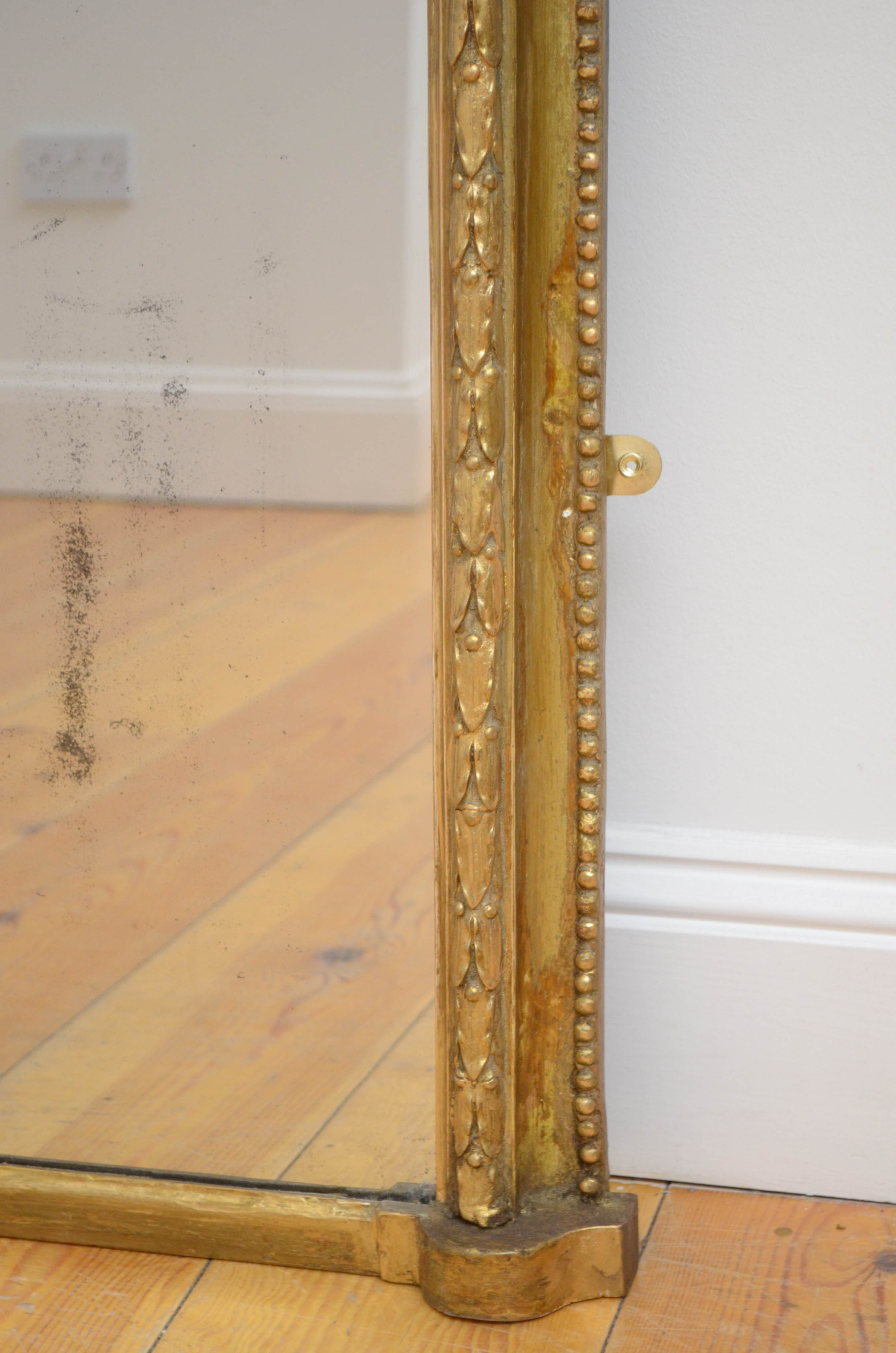 English victorian giltwood wall mirror - 174x138cm