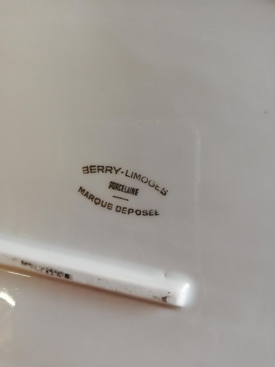 Antique dish in Limoges Porcelain