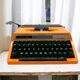 Silver red 280 typewriter