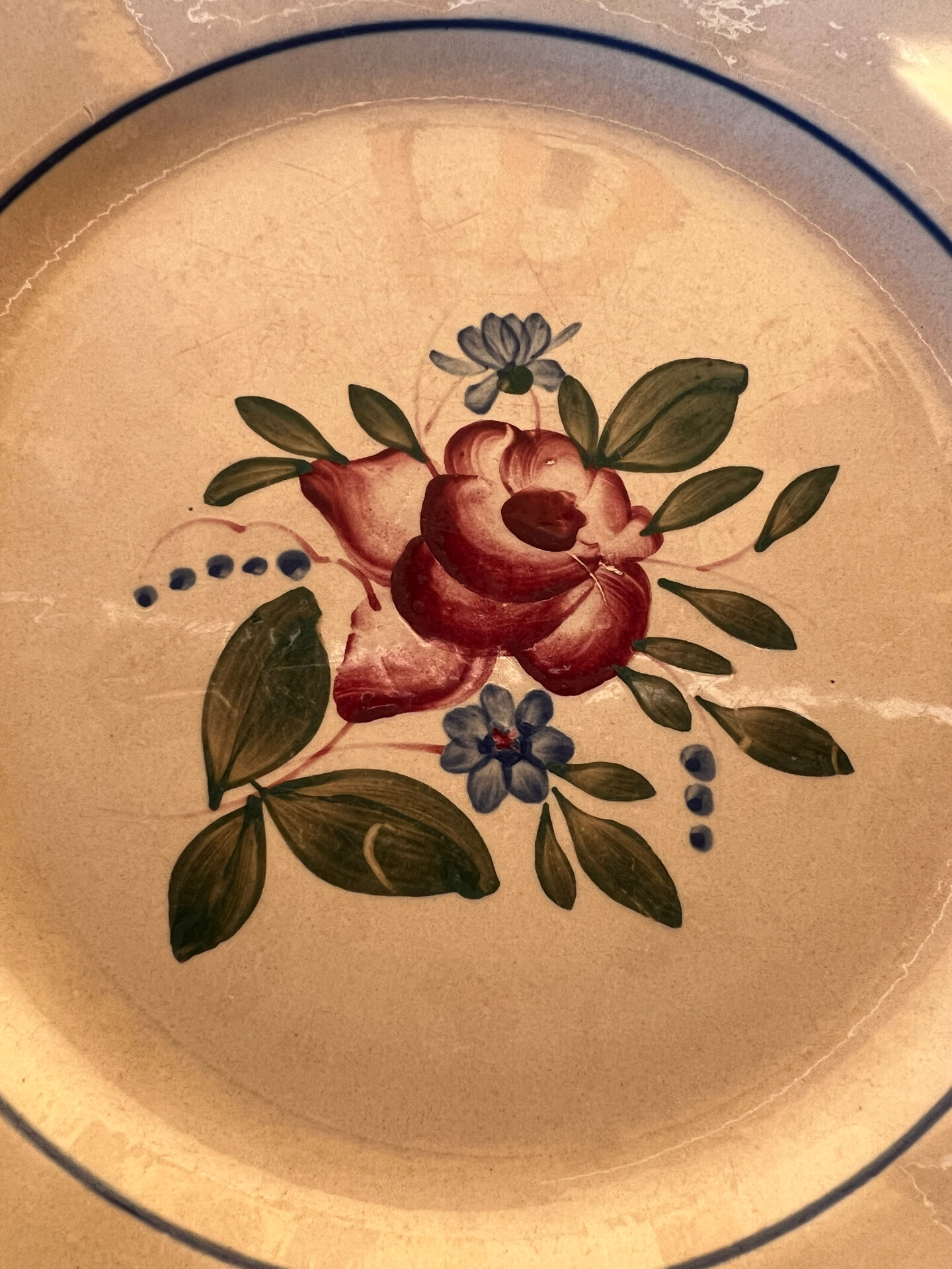 Assiette Digoin Sarraguemines - modèle 9177