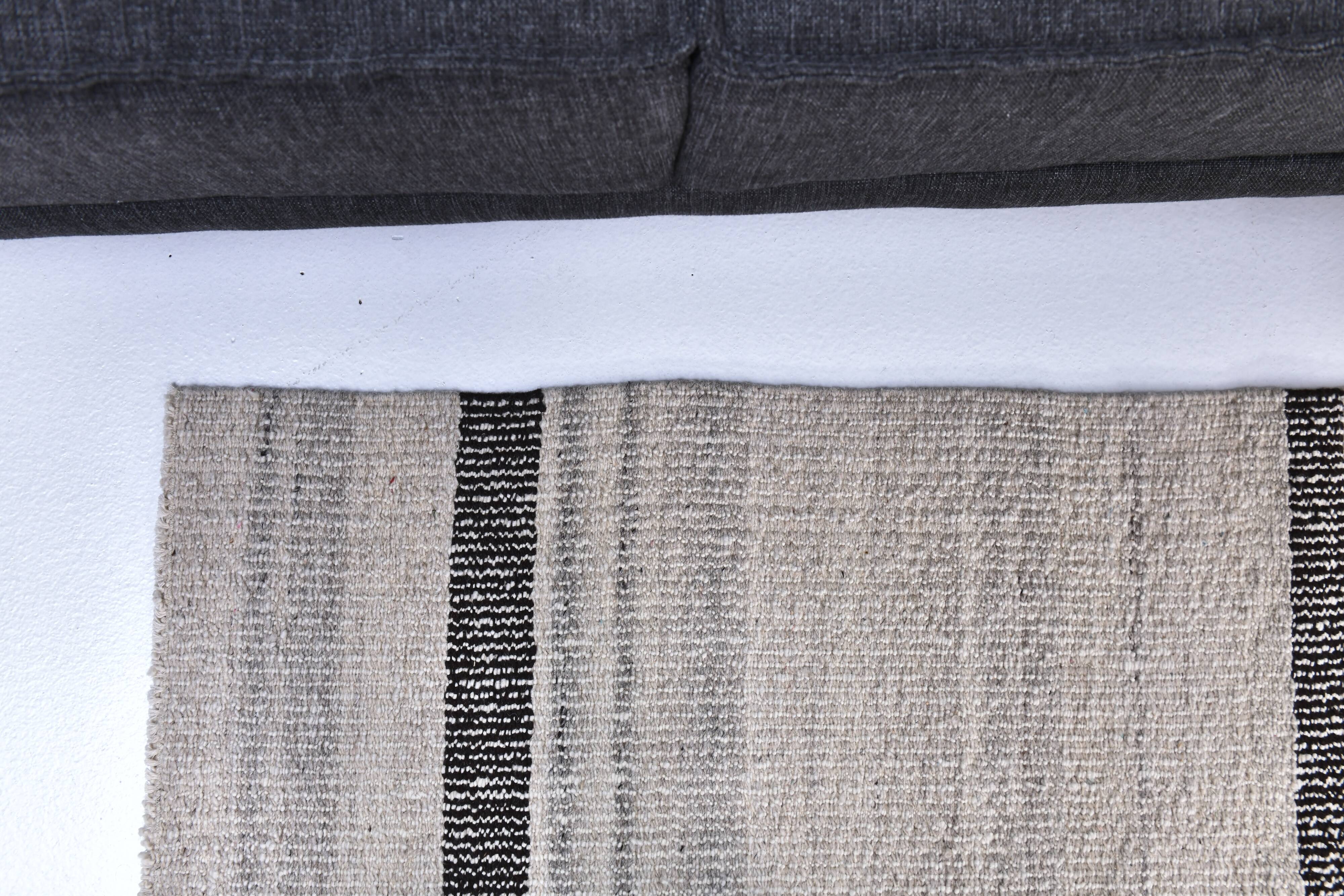 Beige black kilim rugs, runner kilim turkish, hand made wool kilim rug